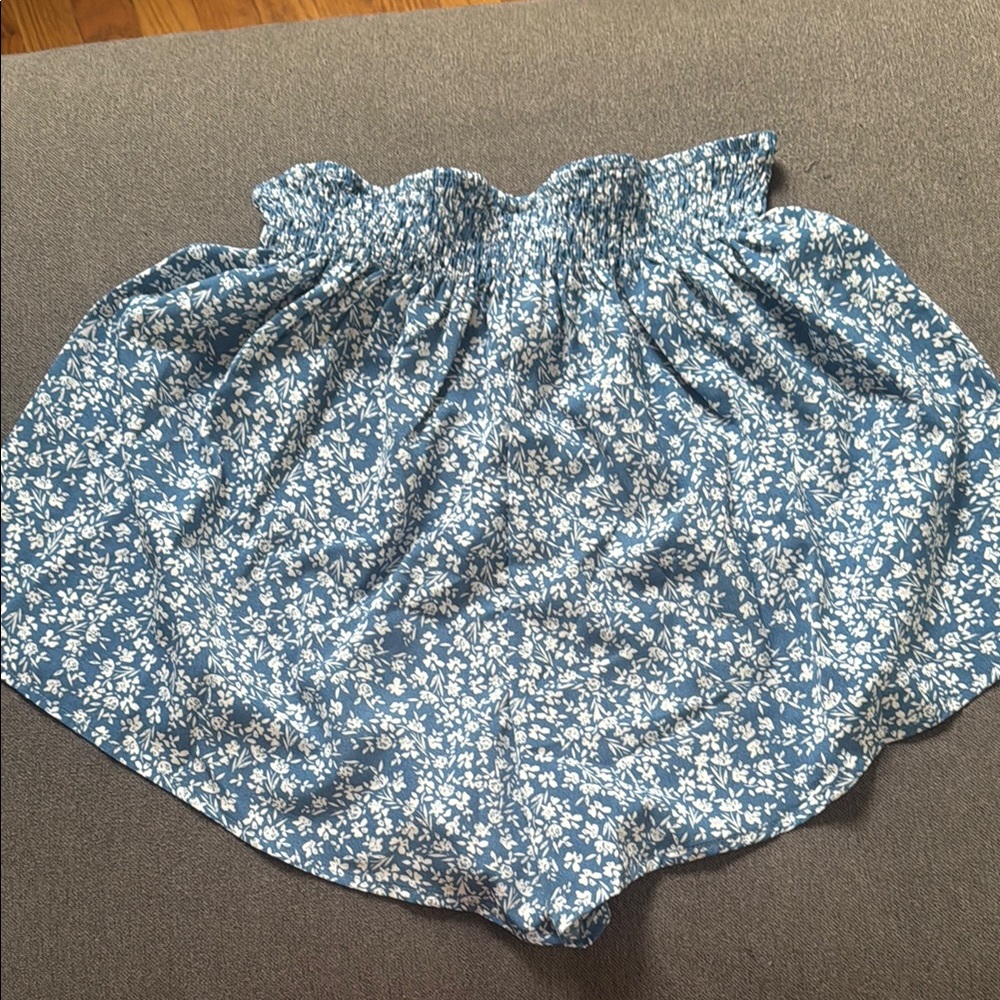 SHEIN Blue Floral Women's Shorts